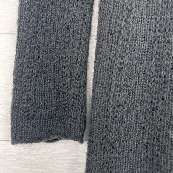 Wooden Ships Sweater Dress Size M / L Gray Cowl Neck Wool Mohair Blend Whimsycal - Picture 4 of 14